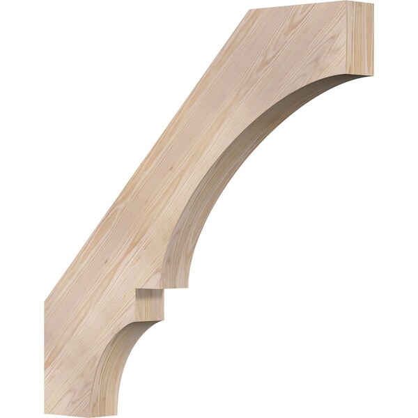 Ekena Millwork 3 1/2"W x 34"D x 34"H Balboa Smooth Knee Brace, Douglas Fir BRC04X34X34BOA00SDF - main